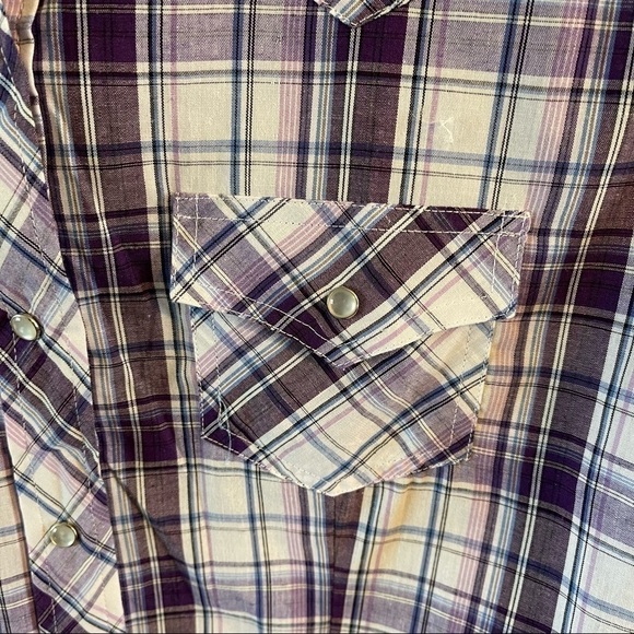 Ely Cattlemen plaid western Pearl button snap size XXL Cumberland outfitters - Picture 6 of 8